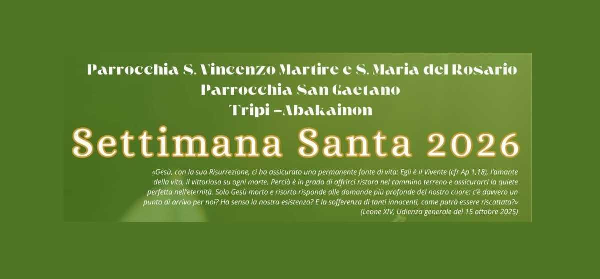 Settimana Santa - Programma religioso 