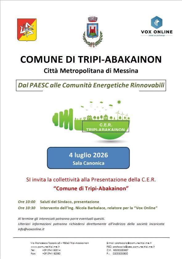 Dal PAESC alle Comunità Energetiche Rinnovabili (Inizio ore 10.00)