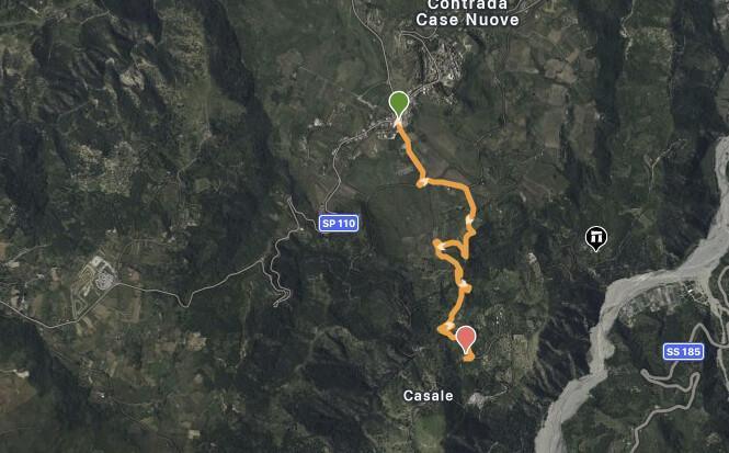 Percorso CAI 253A Campogrande - Piano nuovi scavi
