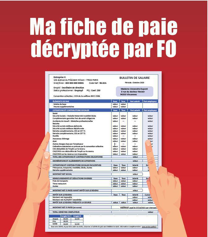 Comprendre ma fiche de paie