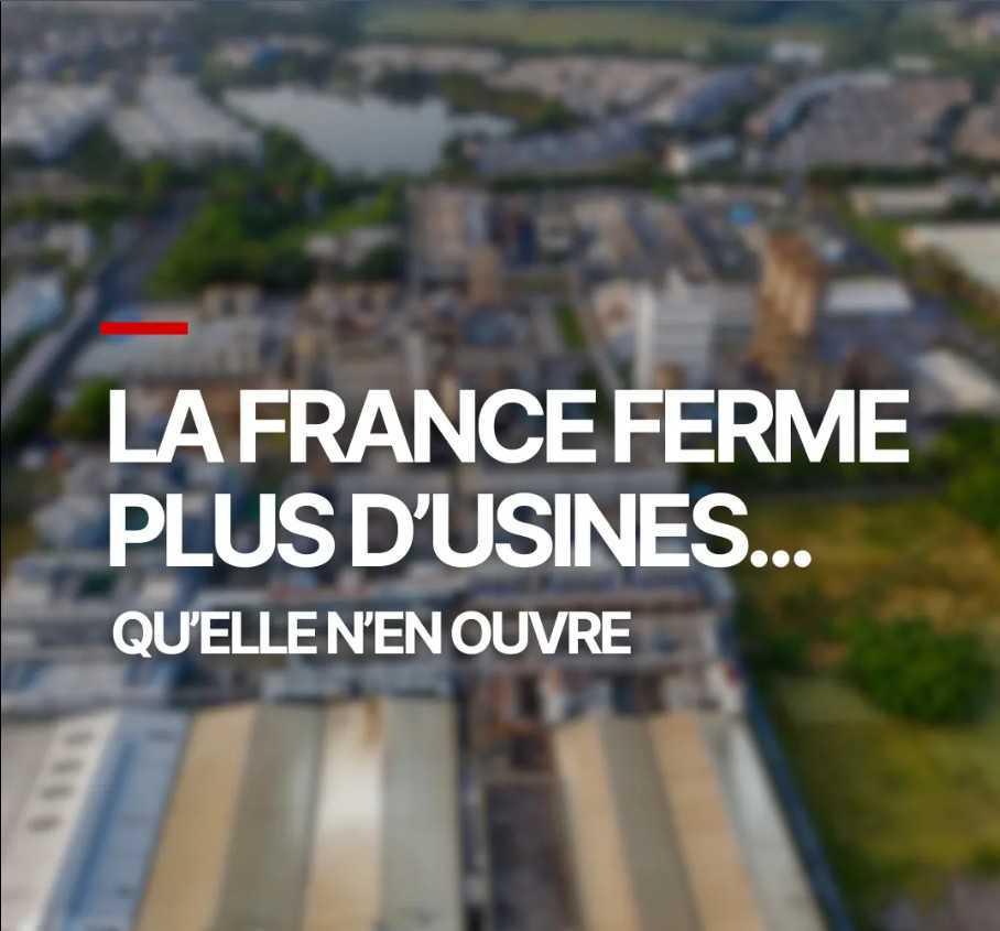Solde négatif : la France ferme plus d’usines qu’elle n’en ouvre Solde négatif : la France ferme plus d’usines qu’elle n’en ouvre