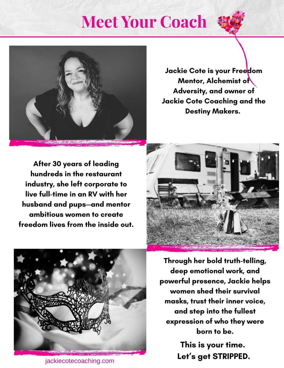 Jackie Cote ~ Stripped, Unmasking the Truth of YOU!