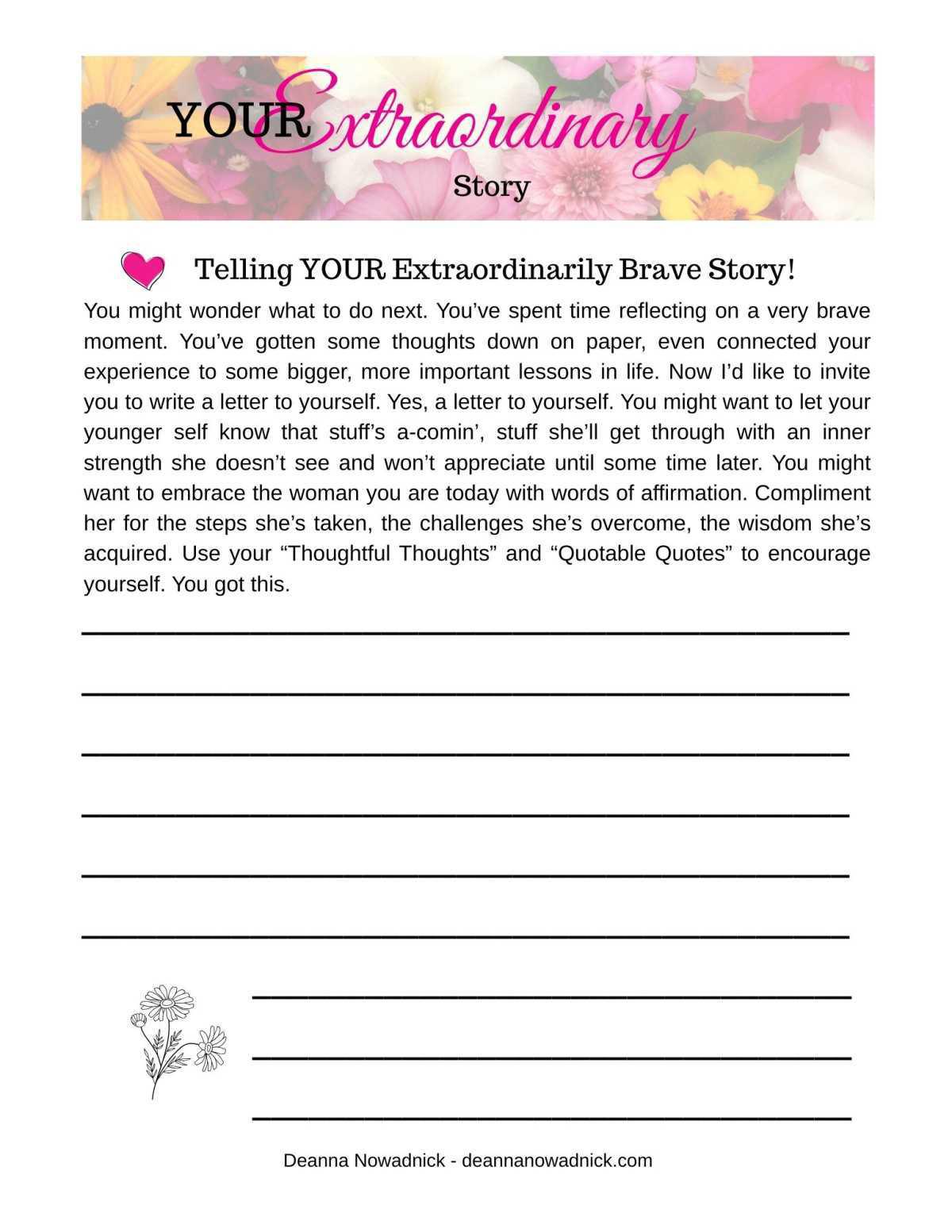 How to Write You Extraordinary Story to Inspire with Deanna Nowadnick How to Write You Extraordinary Story to Inspire with Deanna Nowadnick