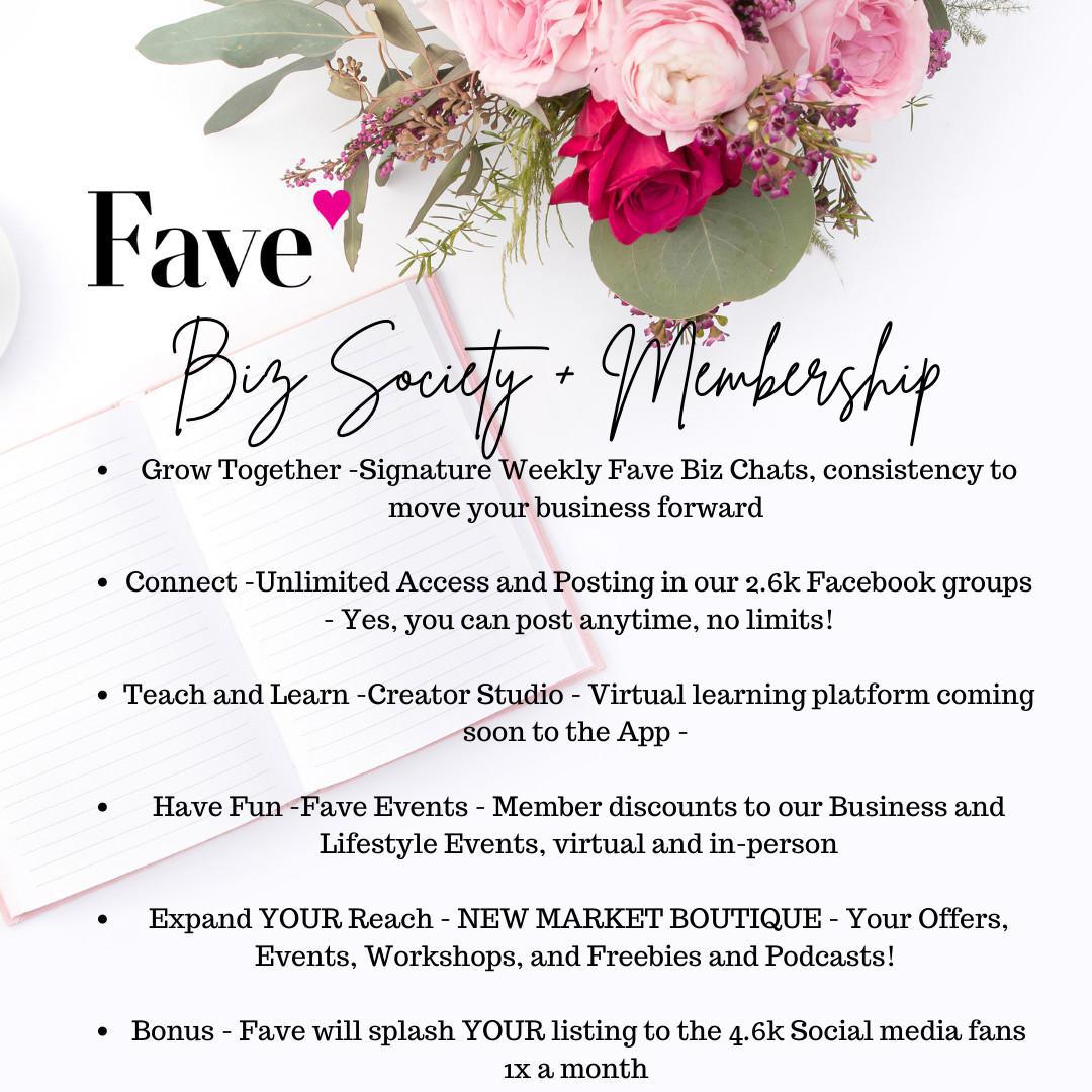 Fave Biz Society Member Resources