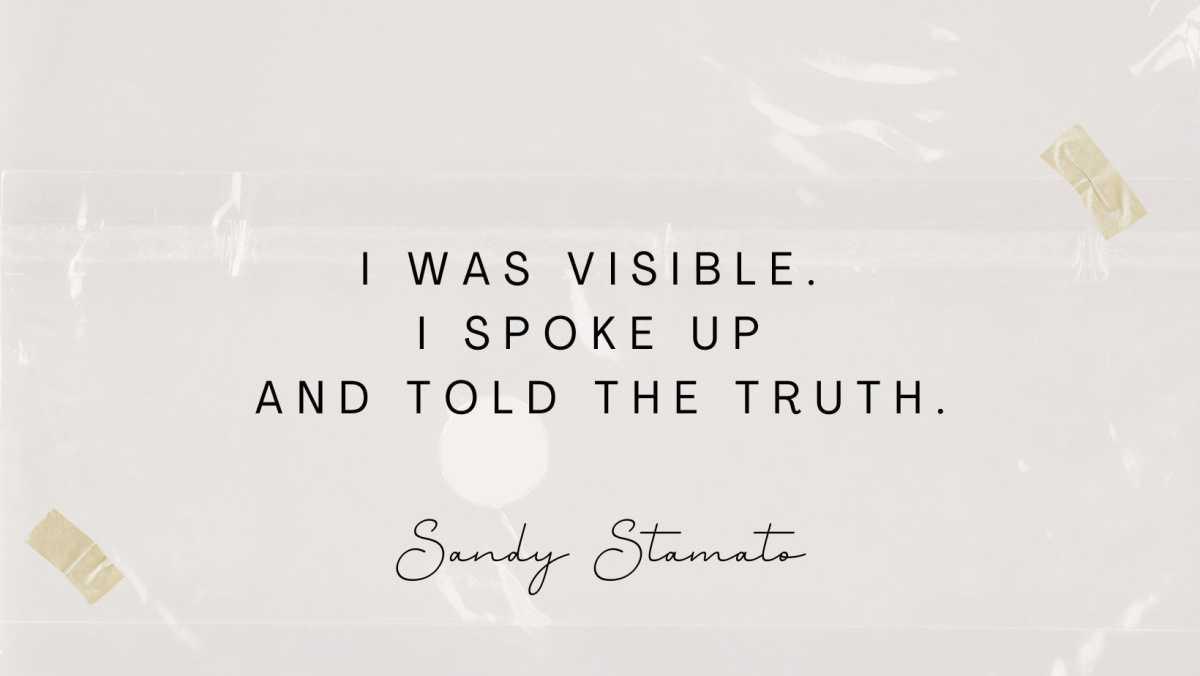 I Became A Woman At Age 33 ~ Sandy Stamato's Story