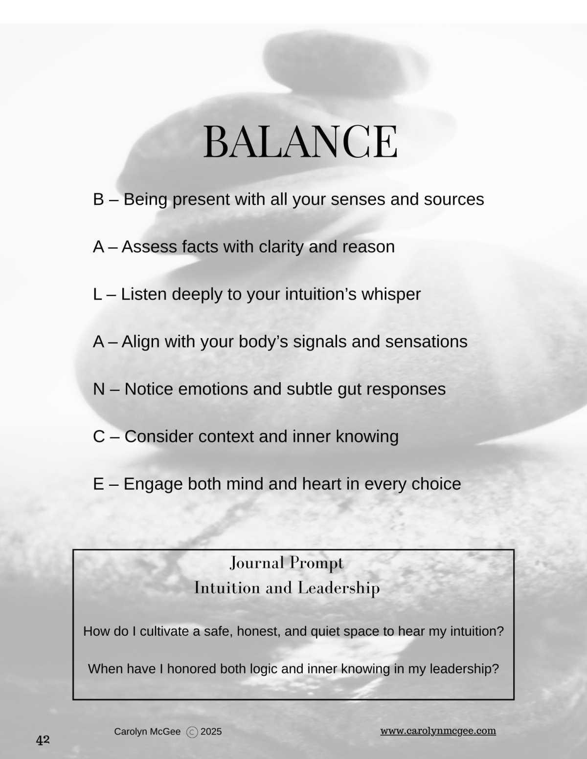 The Balanced Self with Carolyn McGee