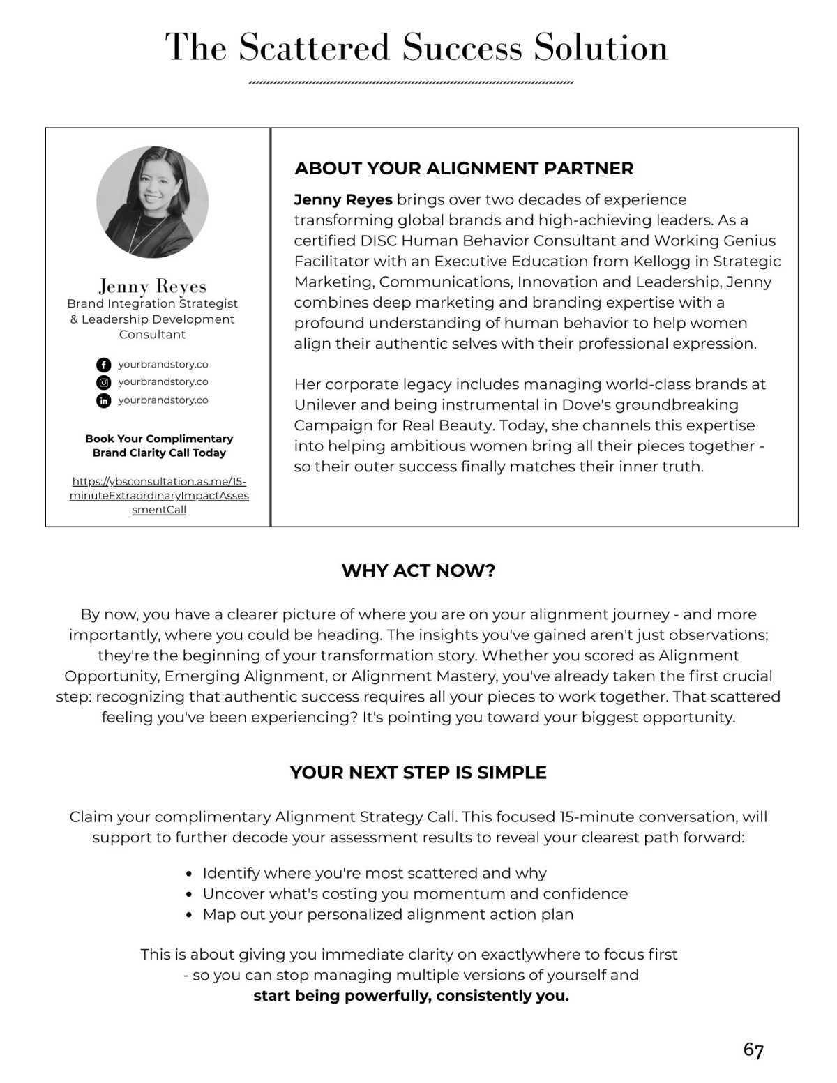 From Scattered to Aligned ~ Jenny Reyes From Scattered to Aligned ~ Jenny Reyes