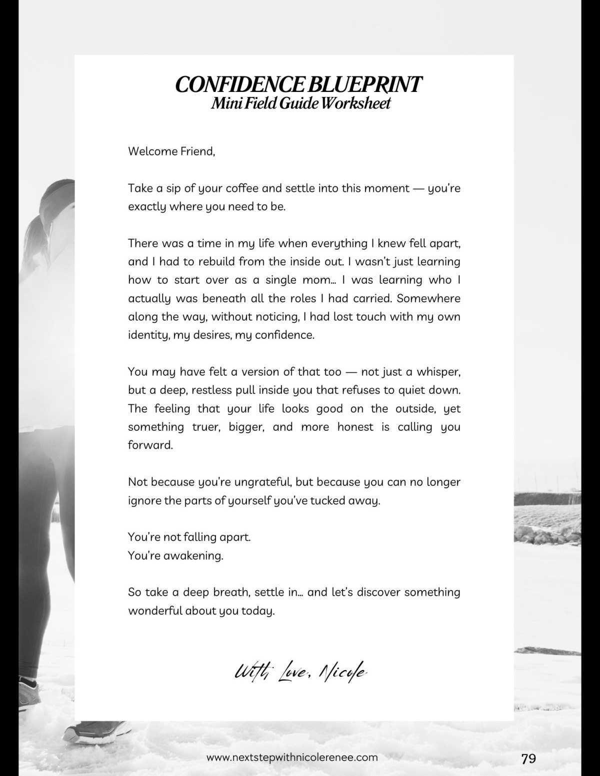 Confidence Blueprint ~ Nicole Cowley Confidence Blueprint ~ Nicole Cowley