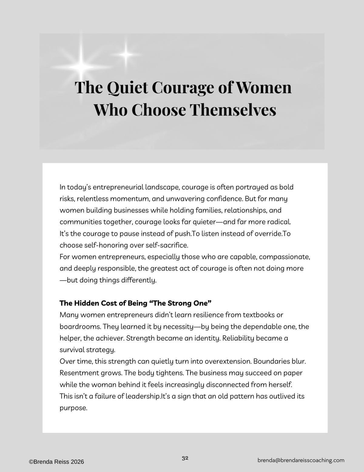 The Quiet Courage of Women Who Choose Themselves