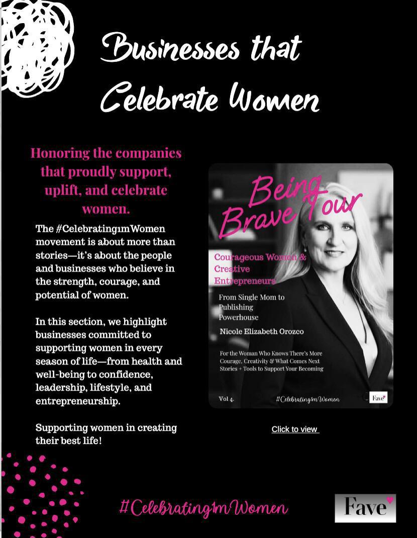 Be Featured in “Businesses that Celebrate Women” In the Magazine!