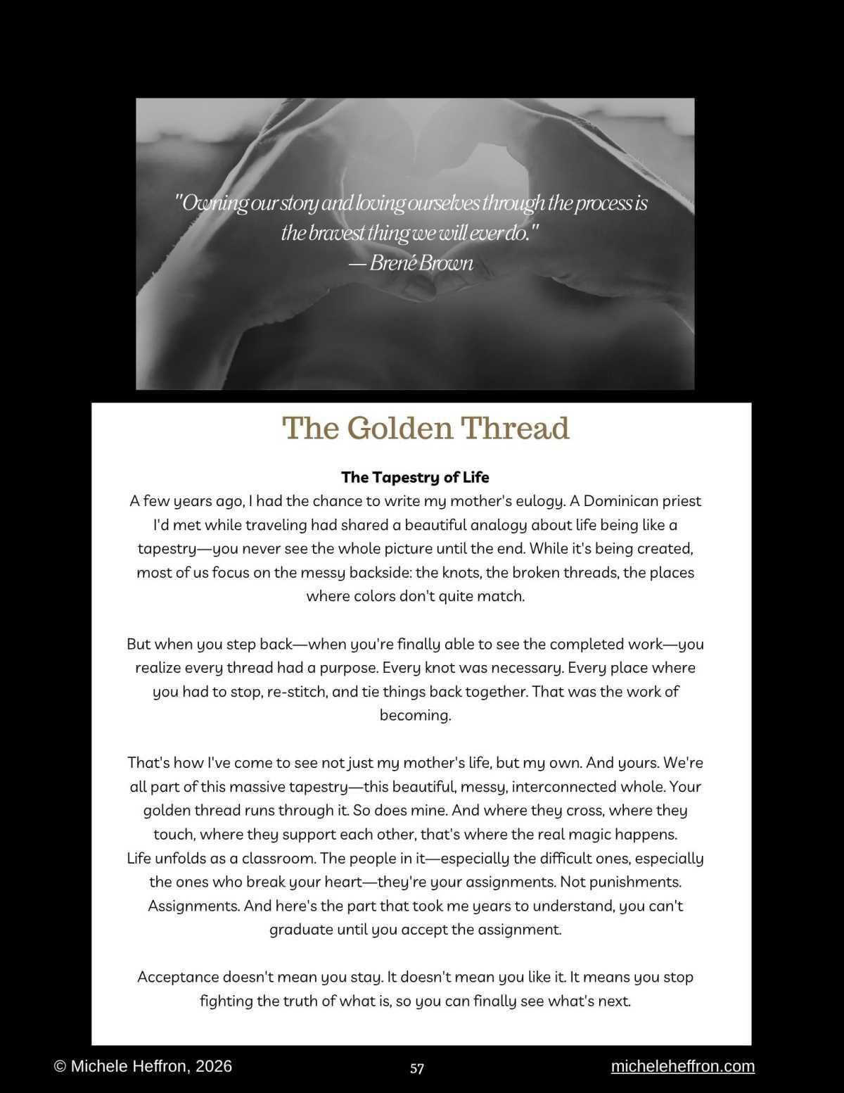 The Golden Thread - Connecting to Who You Are Becoming The Golden Thread - Connecting to Who You Are Becoming