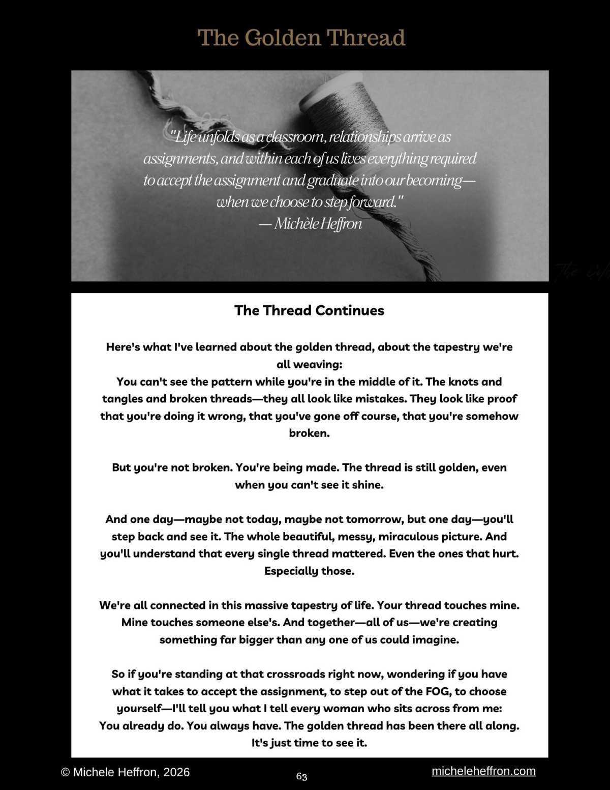 The Golden Thread - Connecting to Who You Are Becoming