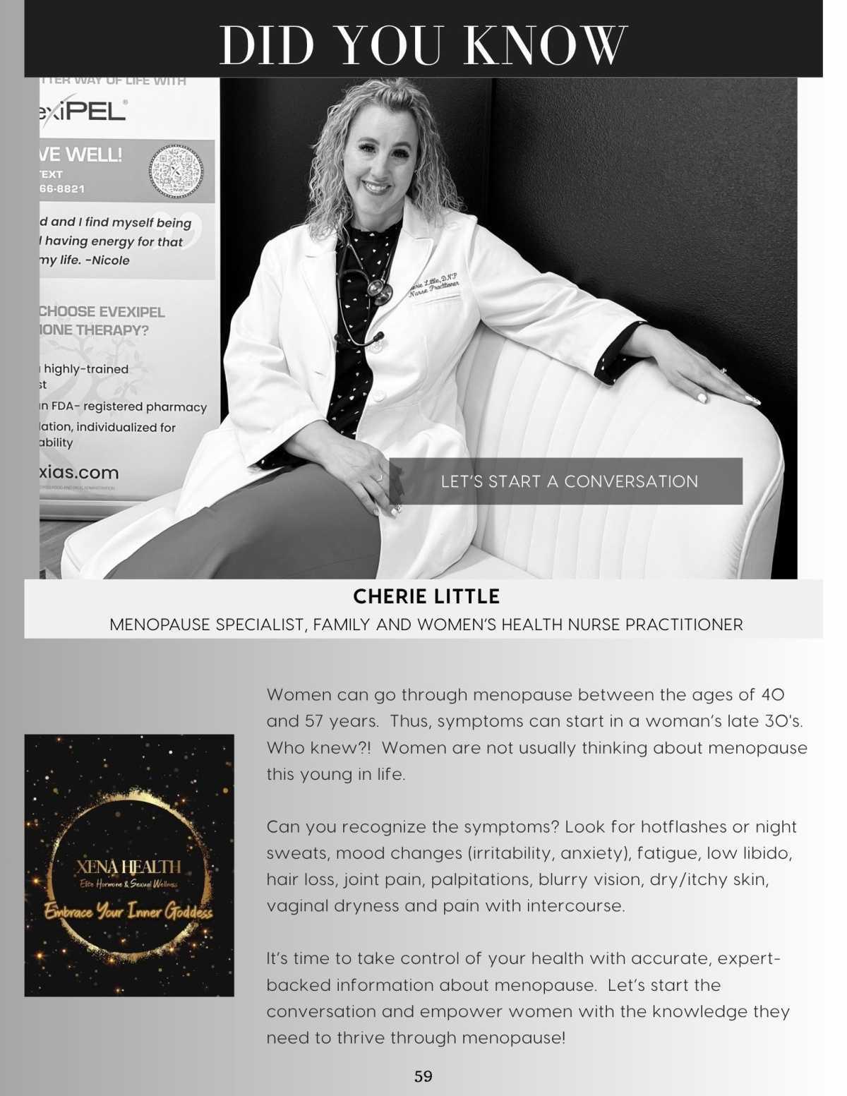 Guide To Starting A Conversation On Menopause with Cherie Little