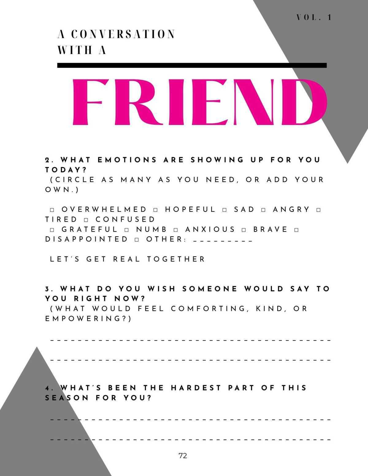 A Conversation with a Girlfriend