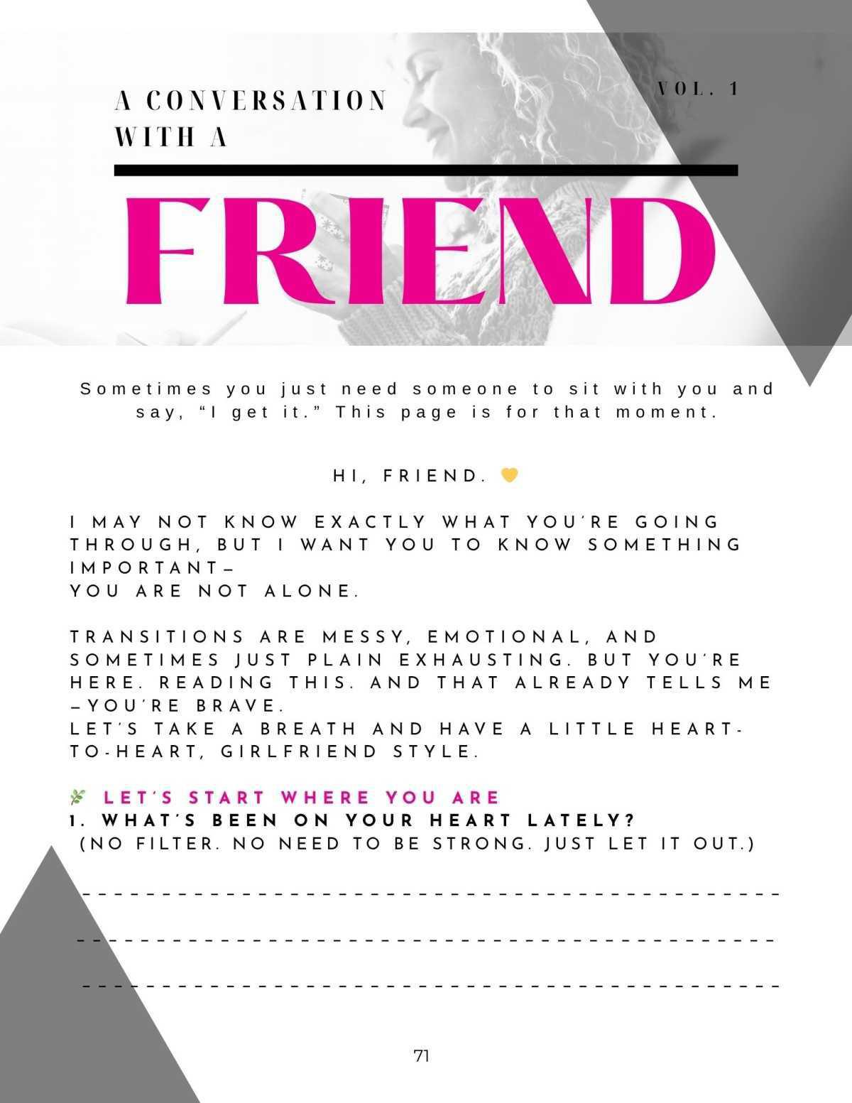 A Conversation with a Girlfriend