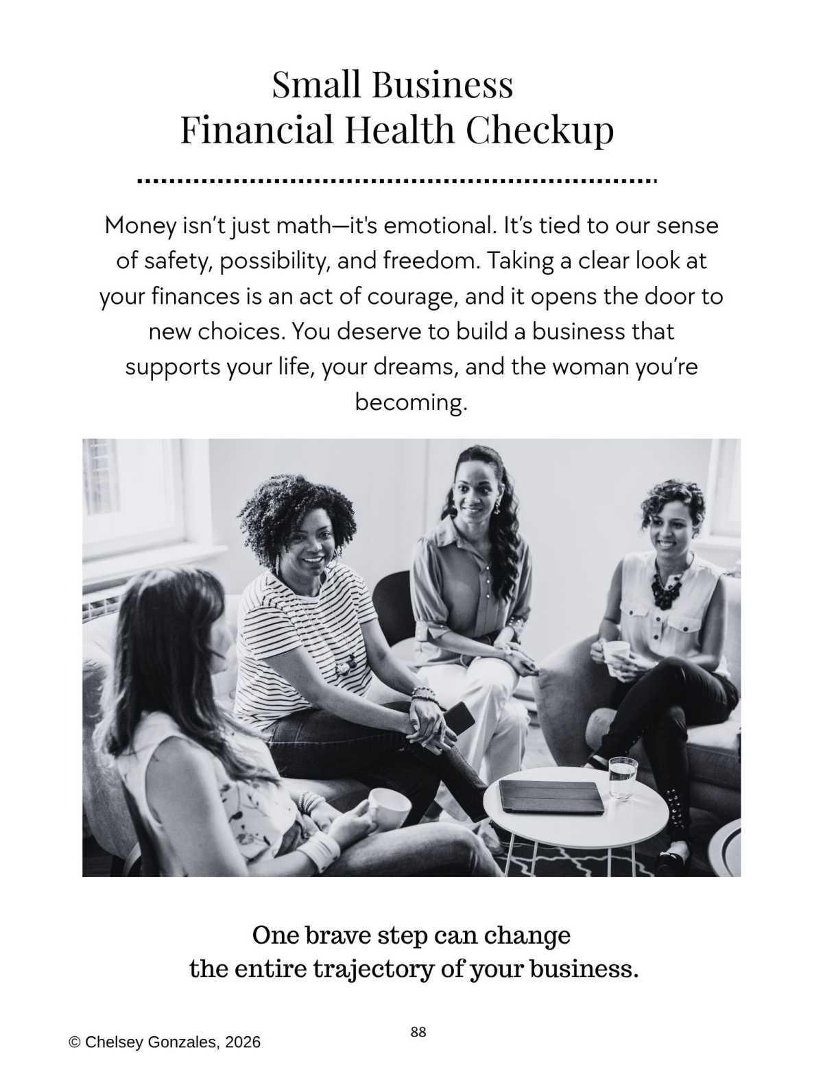 Chelsea Gonzalez - Business Financial Check-Up
