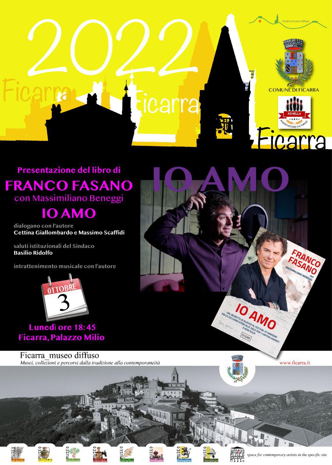 Presentazione del libro "IO AMO" di Franco Fasano