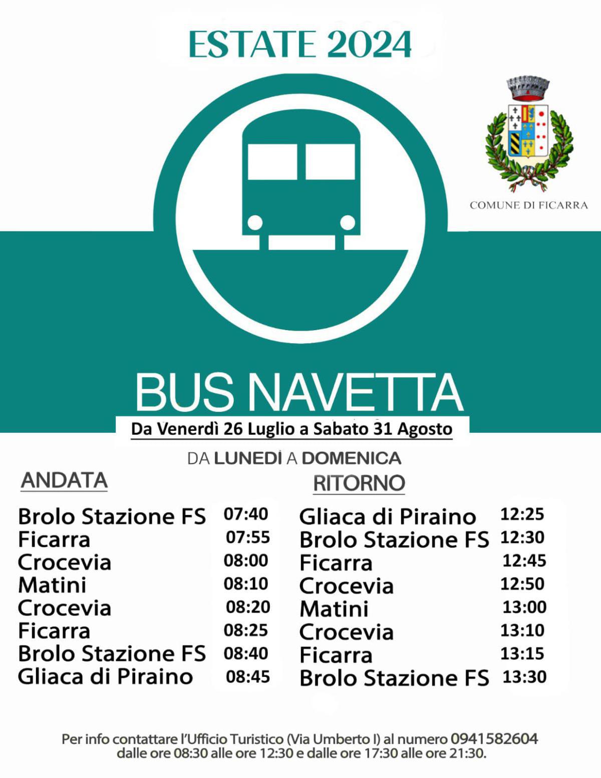 Servizio Bus Navetta - Estate 2024