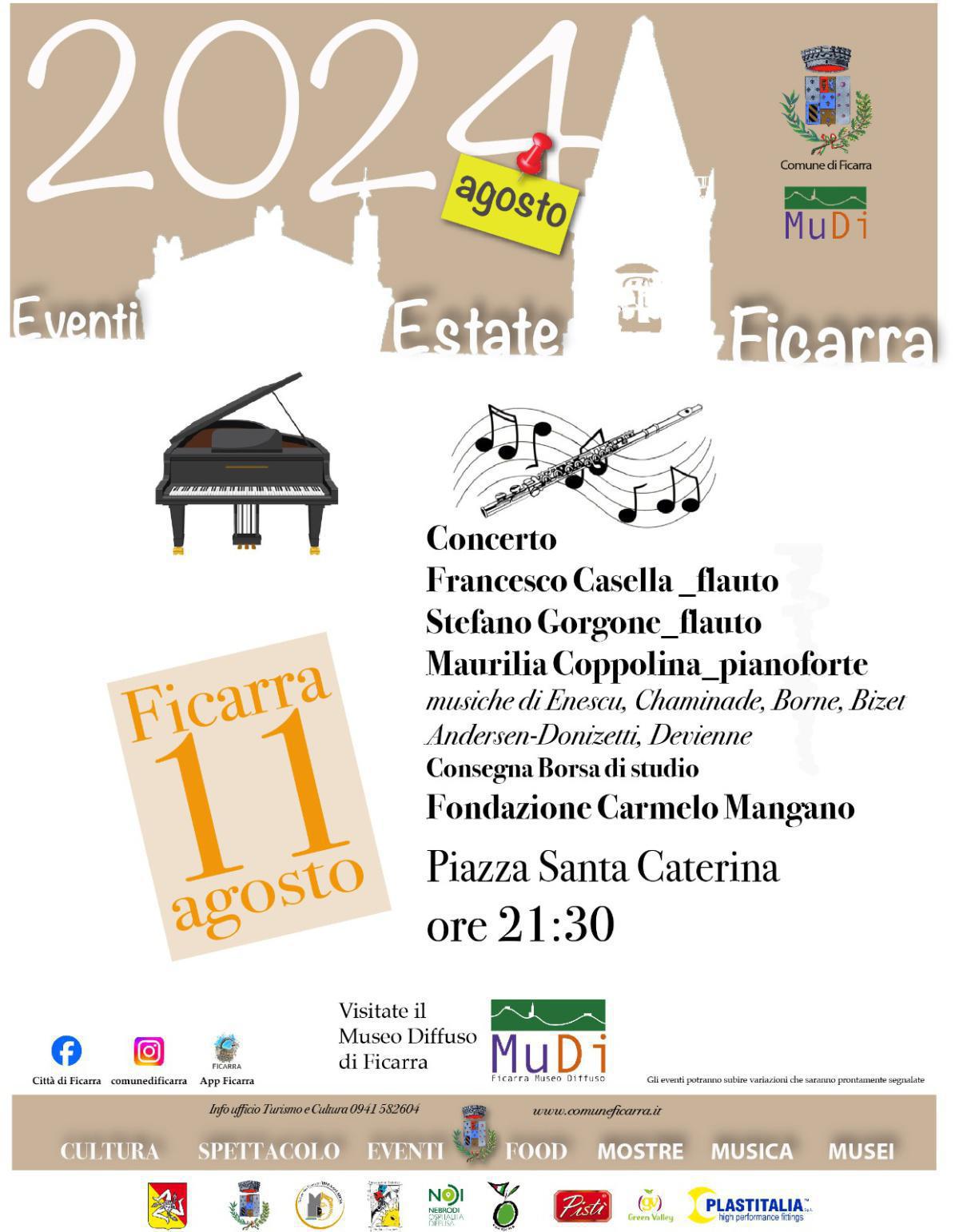 Concerto Cameristico - 11 Agosto 2024( inizio ore 21.30) Concerto Cameristico - 11 Agosto 2024( inizio ore 21.30)