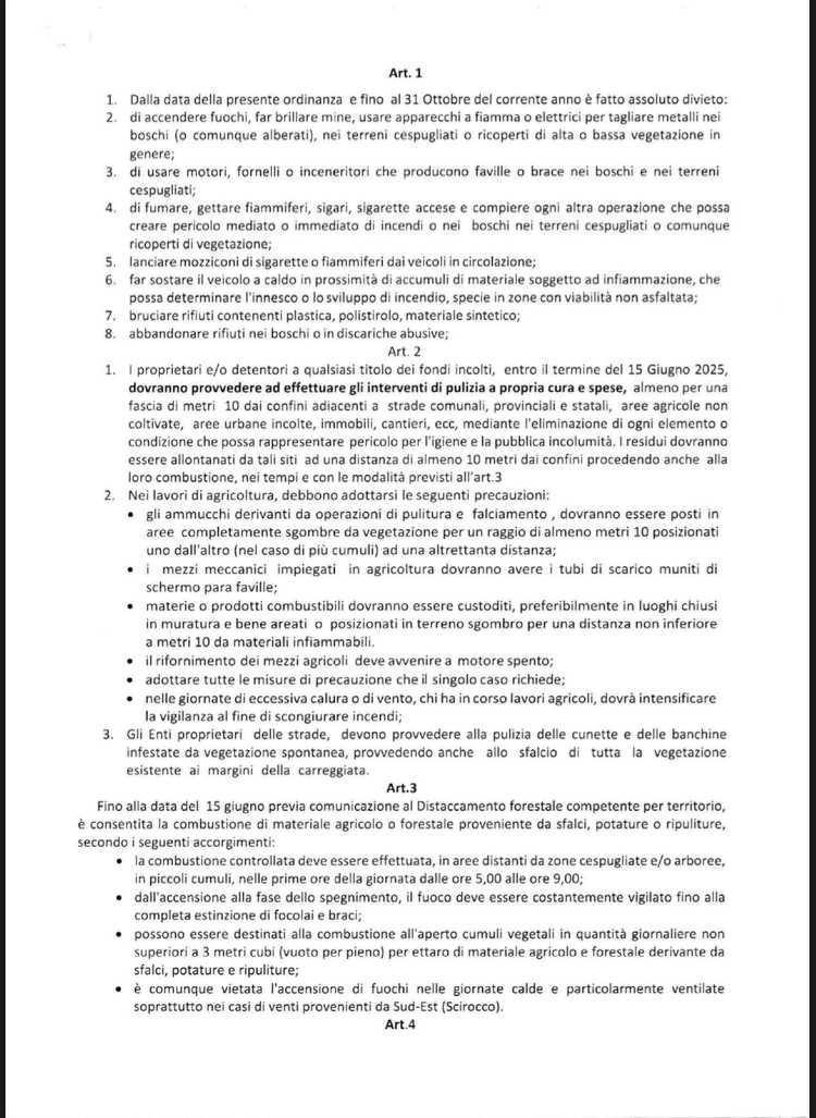 Ordinanza n.27 del 20.05.2025