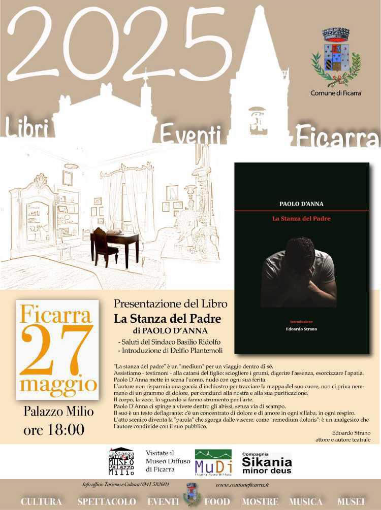 Presentazione del libro “La Stanza del Padre” di Paolo D’Anna