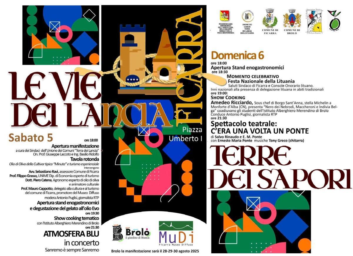 Le Vie dei Lancia -Terre dei Sapori - (5 e 6 luglio) Le Vie dei Lancia -Terre dei Sapori - (5 e 6 luglio)