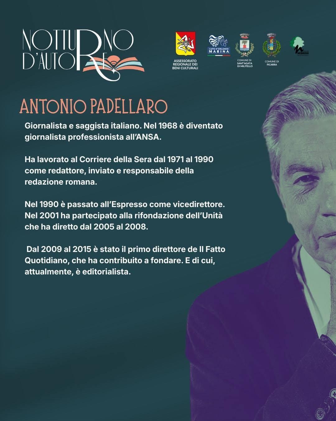 Antonio Padellaro "Quando Eravamo Felici" (Inizio ore 20.30)