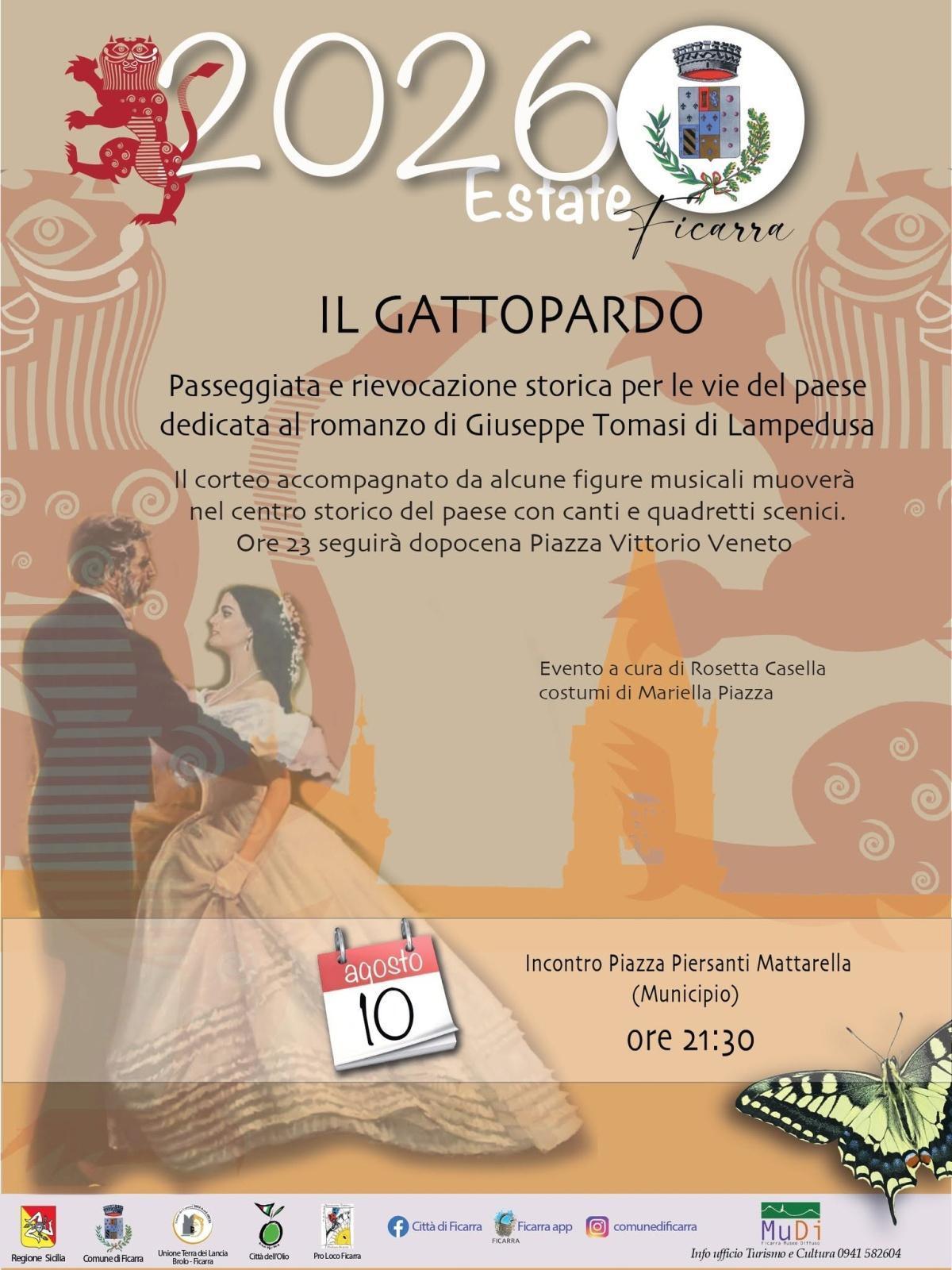 IL GATTOPARDO - Rievocazione storica dedicata al romanzo di Giuseppe Tomasi di Lampedusa (Inizio ore 21.30)