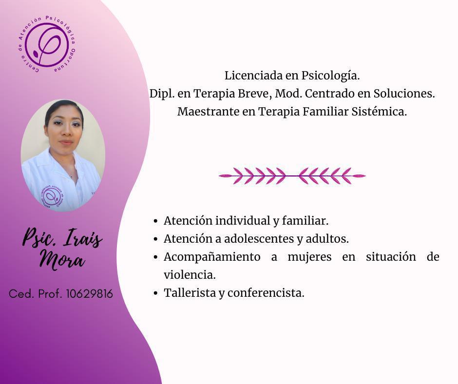 CENTRO DE ATENCIÓN PSICÓLOGICA OPORTUNA CENTRO DE ATENCIÓN PSICÓLOGICA OPORTUNA