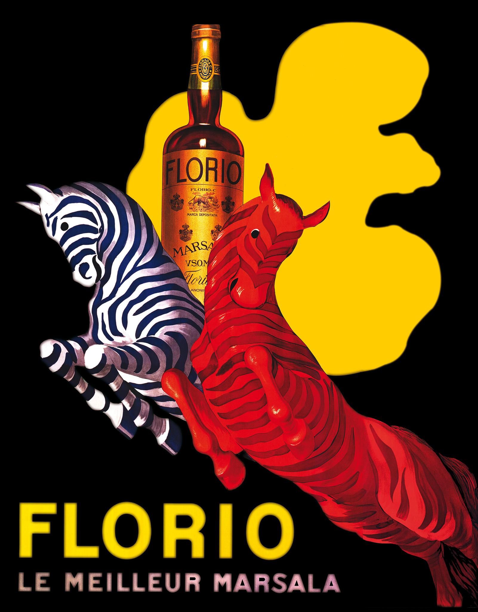 Leonetto Cappiello, manifesto Marsala Florio, 1940 circa, Archivio Cantine Florio