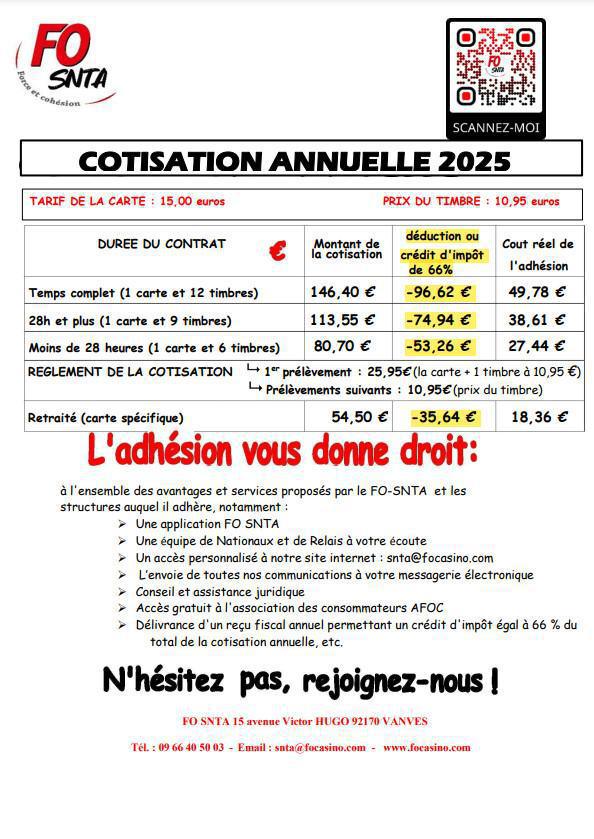 Demande d'adhésion