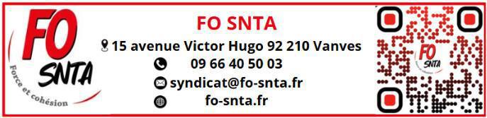 📢 FO SNTA – Communication sur les jours fériés
