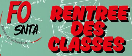 Rentrée scolaire 2025 – Vos droits avec FO SNTA
