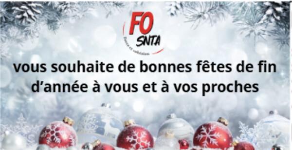 FO SNTA / FÊTES FIN D'ANNEE 2026