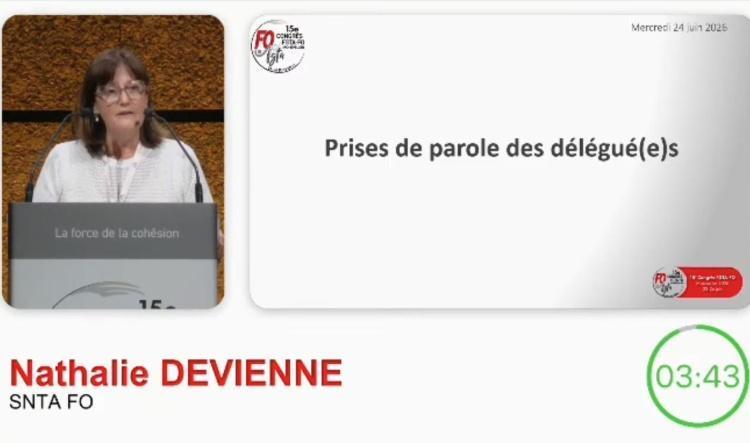 đą FO SNTA au congrĂšs de la FGTA-FO
