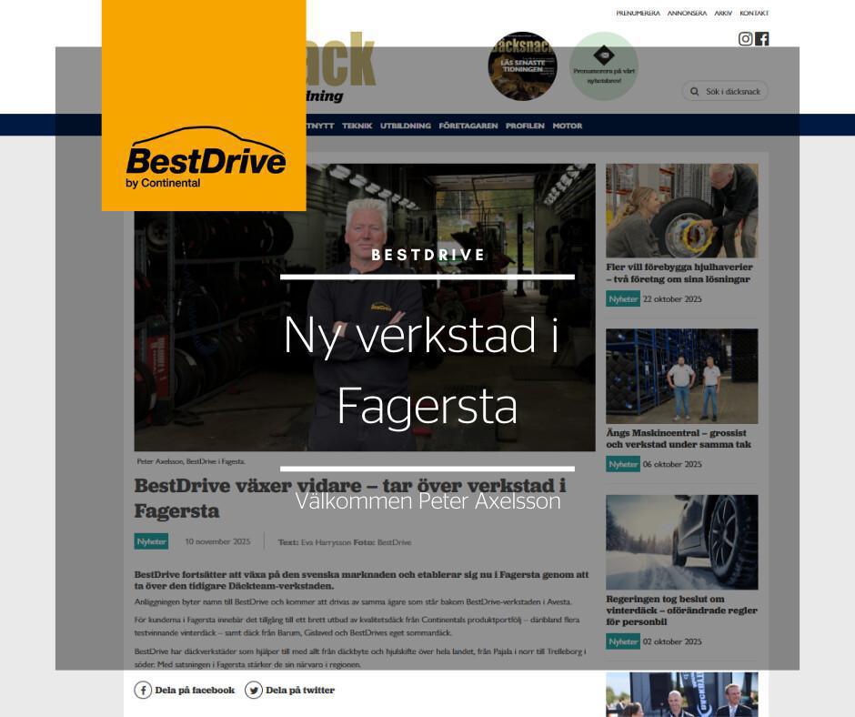 Ny verkstad i Fagersta! Ny verkstad i Fagersta!
