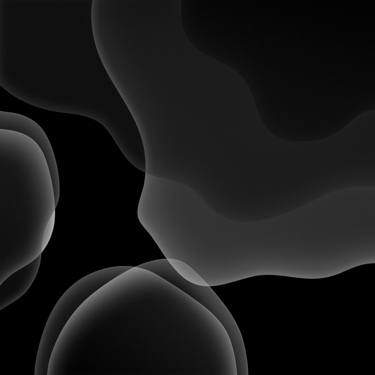iOS13 Grey Dark Wallpaper