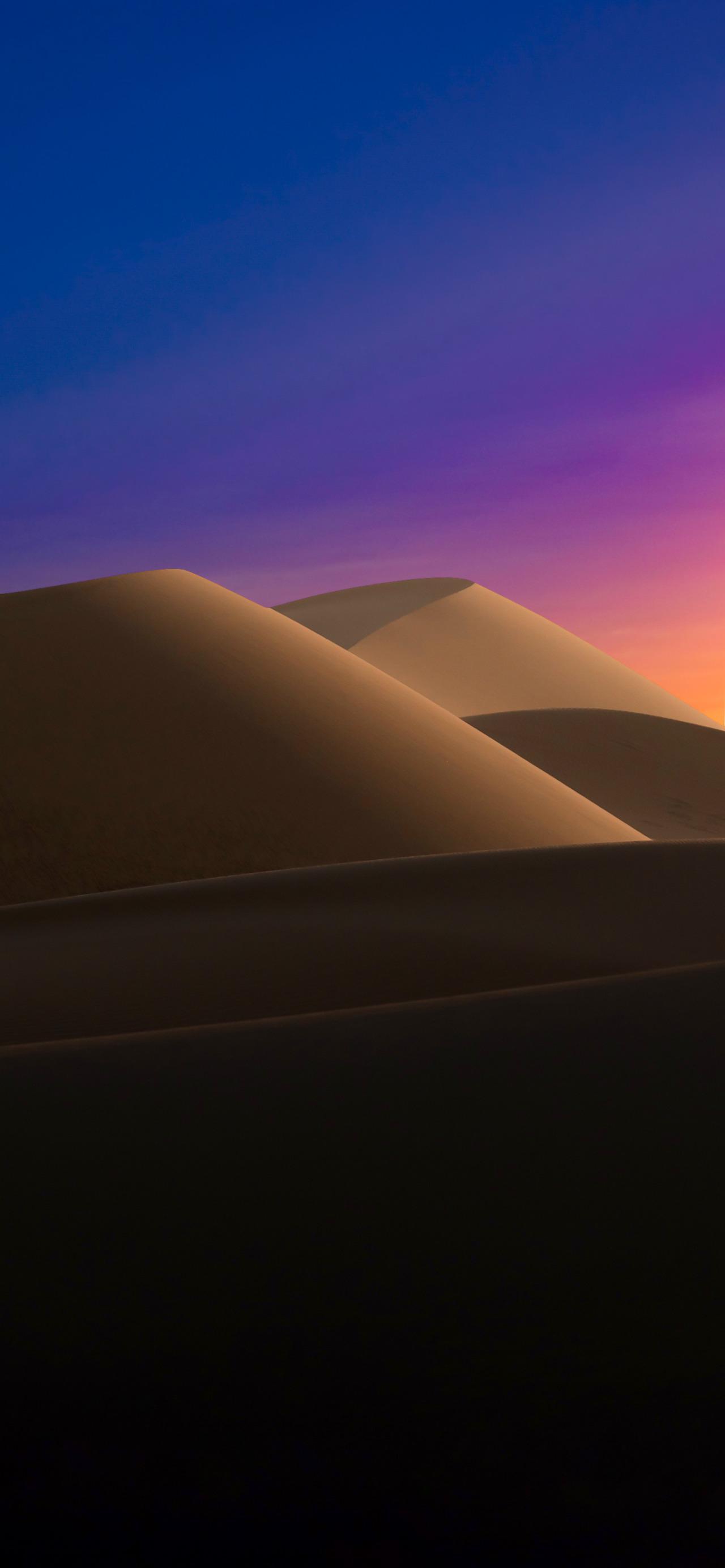 Pink-purple-gradient-desert-dunes-for-iPhone