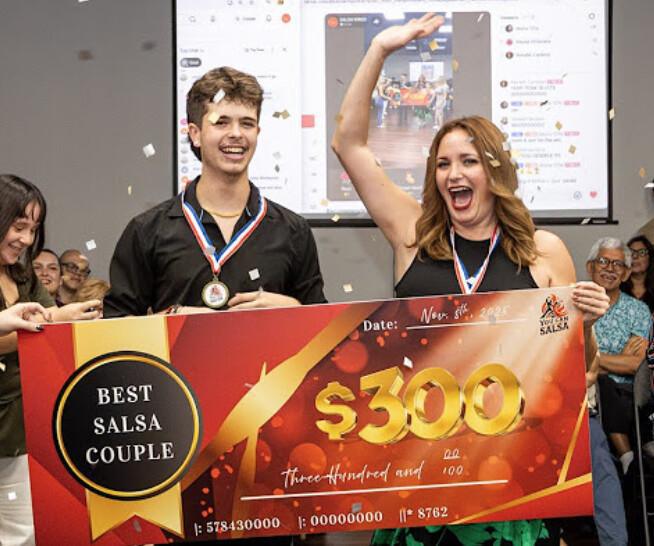 VICTORY! Dancing side by side Fanny and Leo turned a routine into a memory that will last forever! 👑🌟