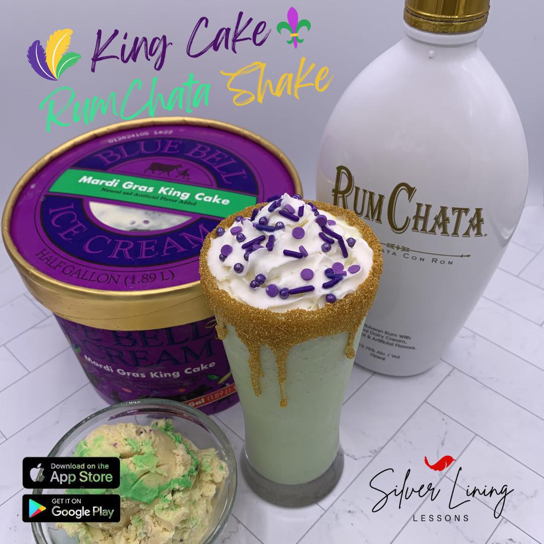 King Cake RumChata Shake