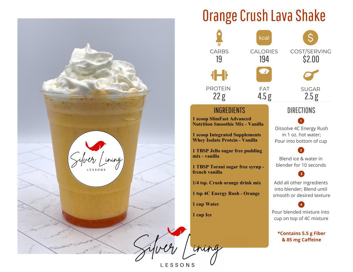 Orange Crush Lava Shake