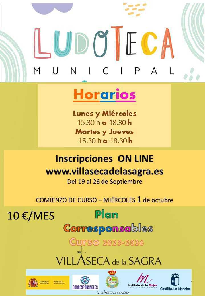Inscripciones Ludoteca Municipal