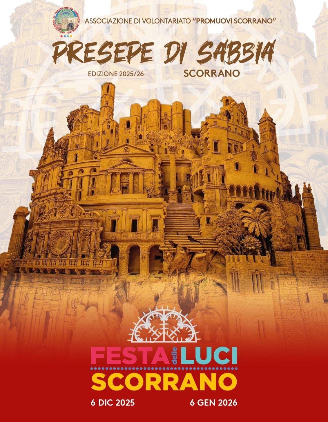 Presepe di sabbia e Festa delle Luci 2025