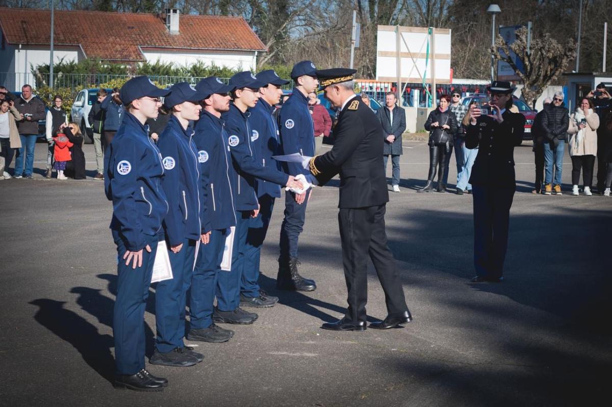 Cérémonie de fin de formation des Cadets de la Gendarmerie des Landes - Session 2022/2023