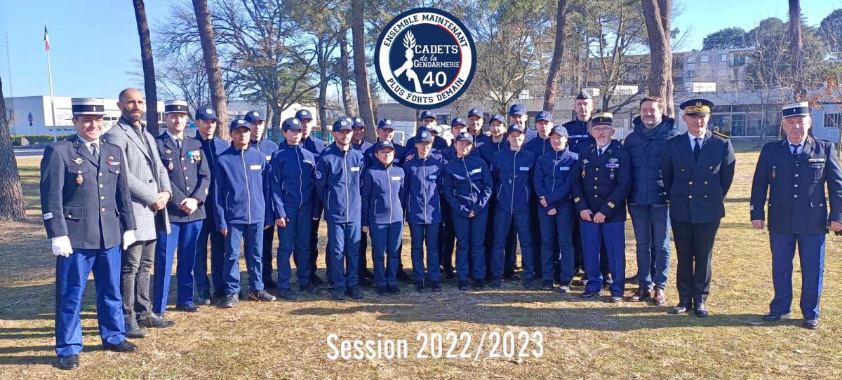 Cérémonie de fin de formation des Cadets de la Gendarmerie des Landes - Session 2022/2023