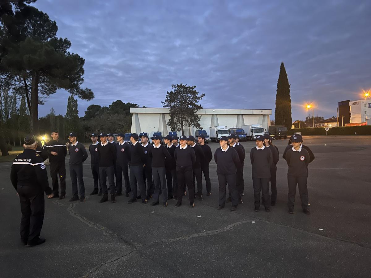 CADETS DE LA GENDARMERIE DES LANDES - DEBUT DE 2d JOUR DE LA SESSION 2023 DES CADETS