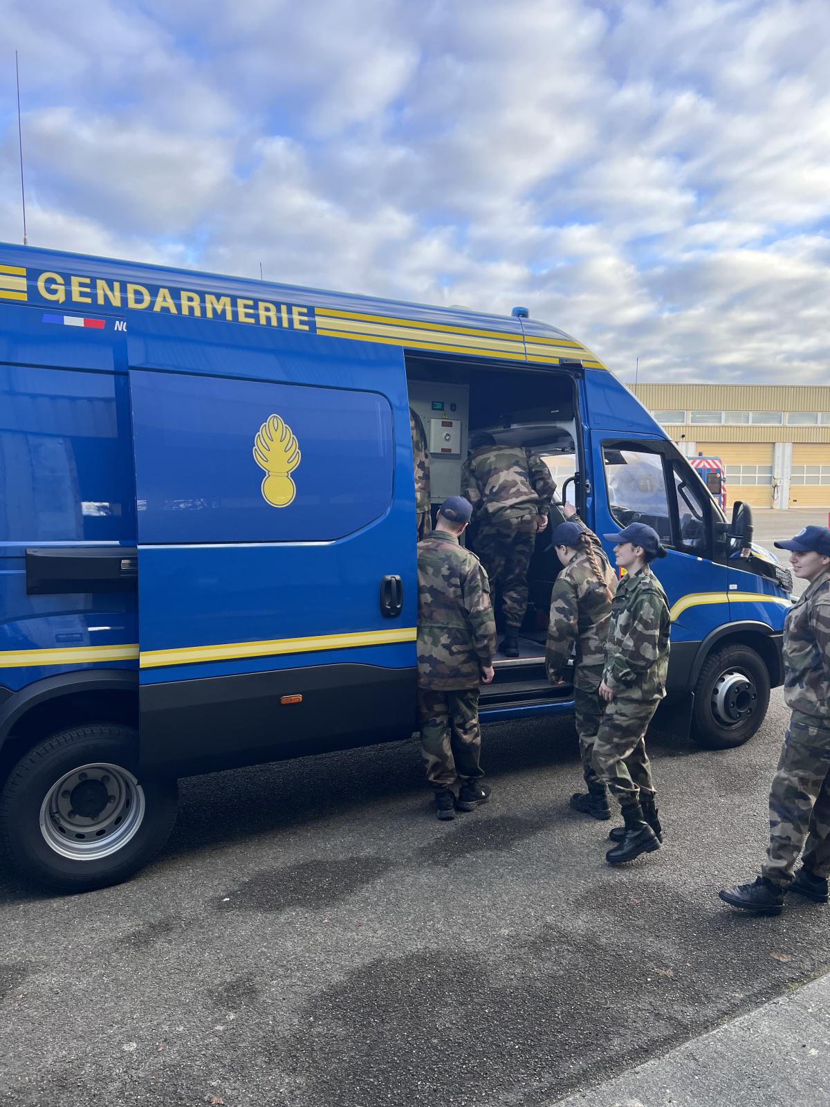 Formation des Cadets de la Gendarmerie des Landes 20 février 2024