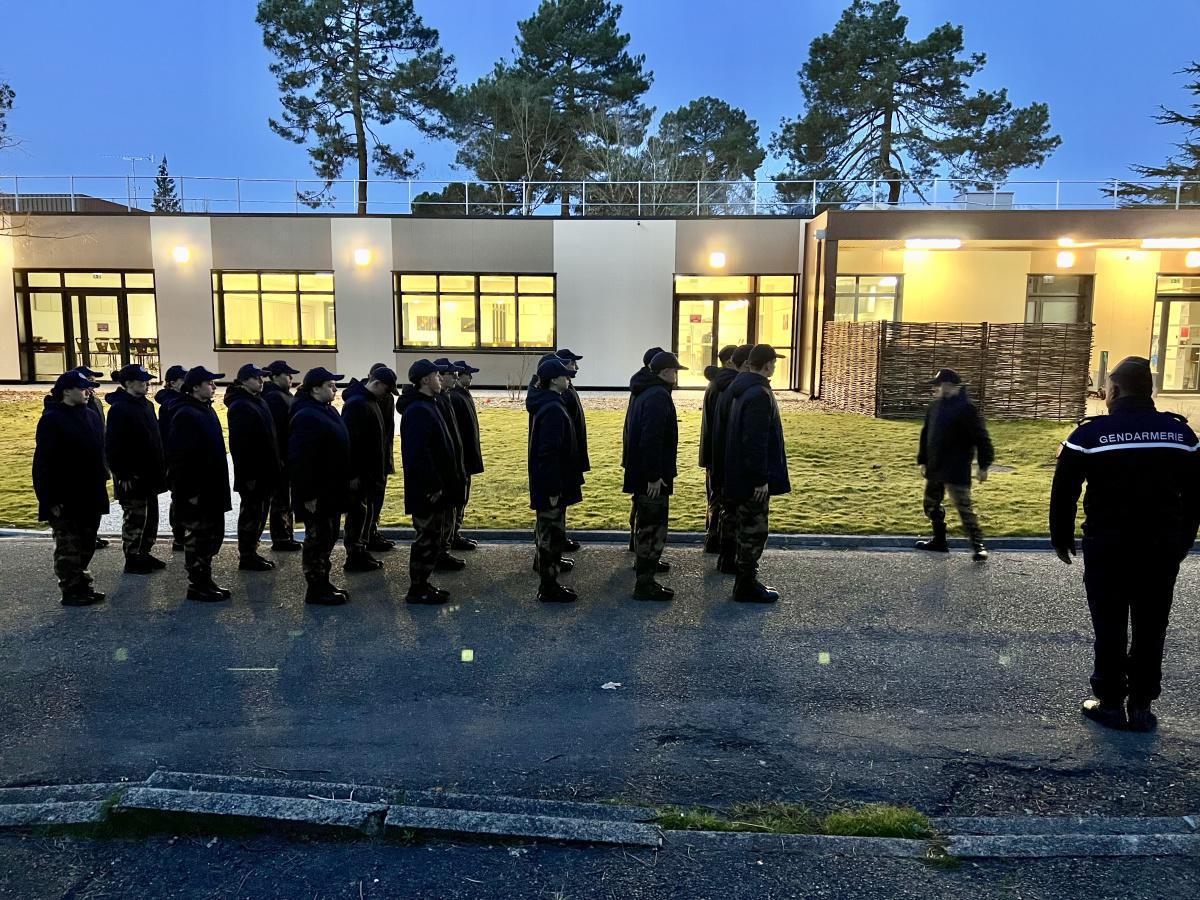 Formation des Cadets de la Gendarmerie des Landes 21 Février 2024