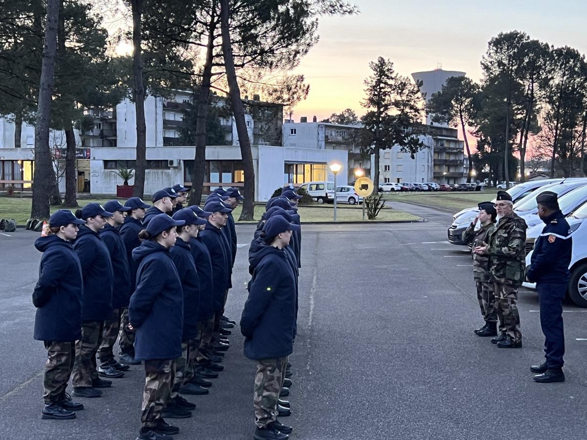 Formation des Cadets de la Gendarmerie des Landes 21 Février 2024