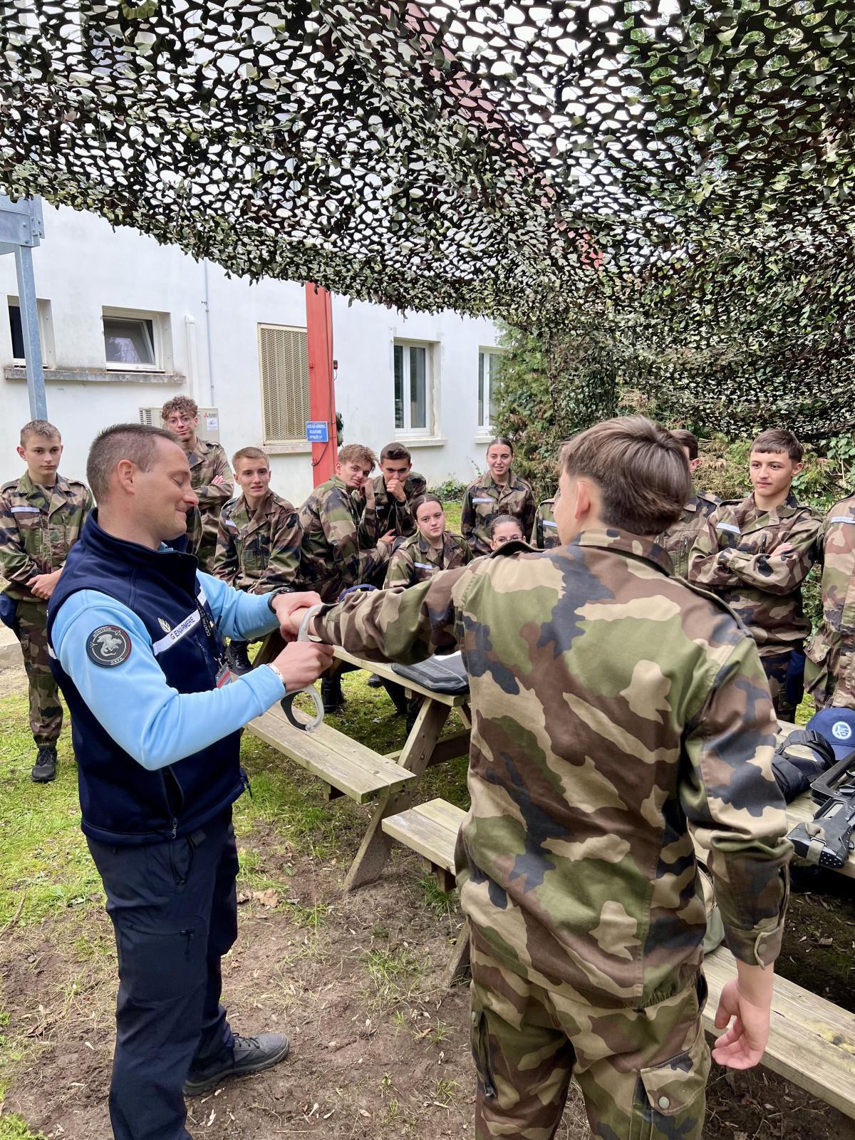 Formation des Cadets de la Gendarmerie des Landes 21 Février 2024